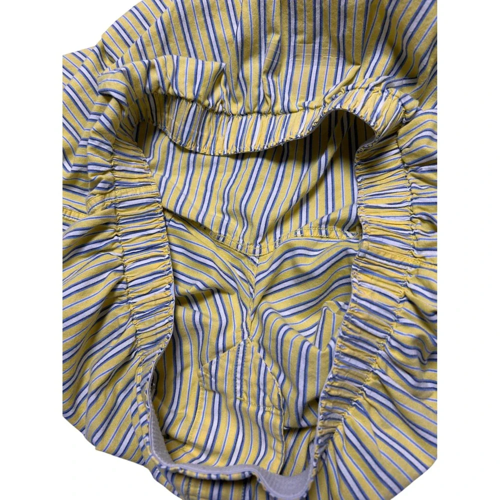 Polo Ralph Lauren Men Yellow Cotton Striped Boxer Lounge Shorts L Preppy Classic
